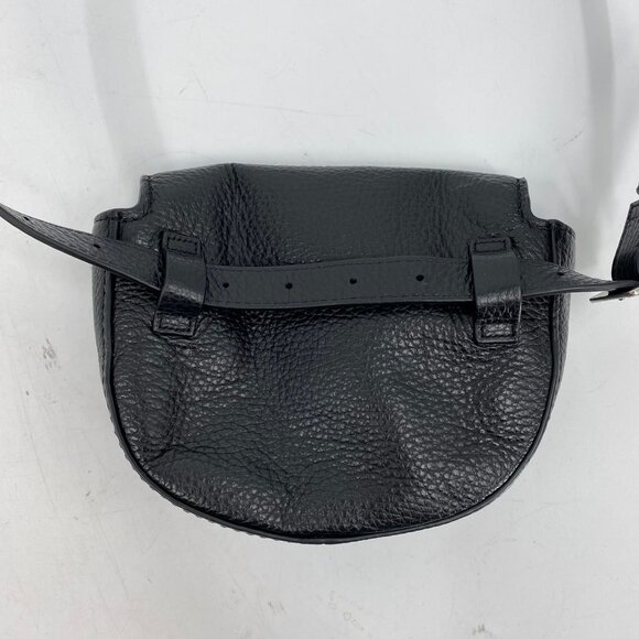 J. Crew Black Mini Pebbled Leather Belt Bag | Stylish & Versatile - Picture 6 of 12